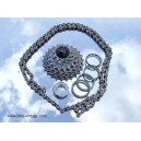 cassette campagnolo record titanium 10speed with campagnolo record chain C10