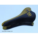 saddle Selle Italia TURBO matic 2 black / yellow leather vintage