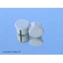 pair of 3ttt handlebar end plugs white