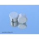 pair of NOS 3ttt handlebar end plugs white