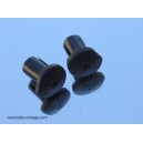 Pair of vintage handlebar end plugs