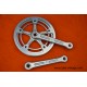 Vintage crankset Gipiemme Special Strada Italy single speed fixedgear 170mm 46t chainring guards
