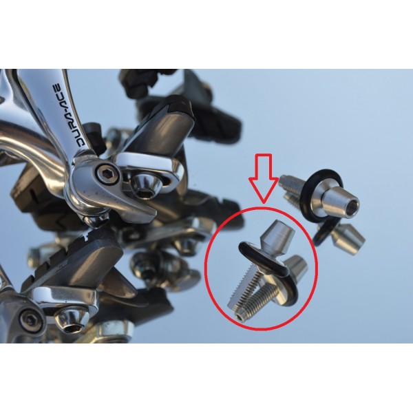Skeleton brakes Road bike. Campagnolo Replacement barrel adjuster/GUB X2 SET