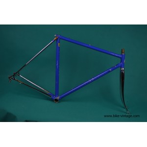 Vintage frame and fork Pinarello blue 52cm columbus aelle